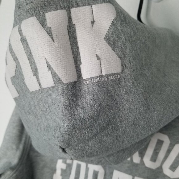 Pink Victoria’s Secret Gray White Sox Baseball Full Zip Hoodie Large - Picture 9 of 14